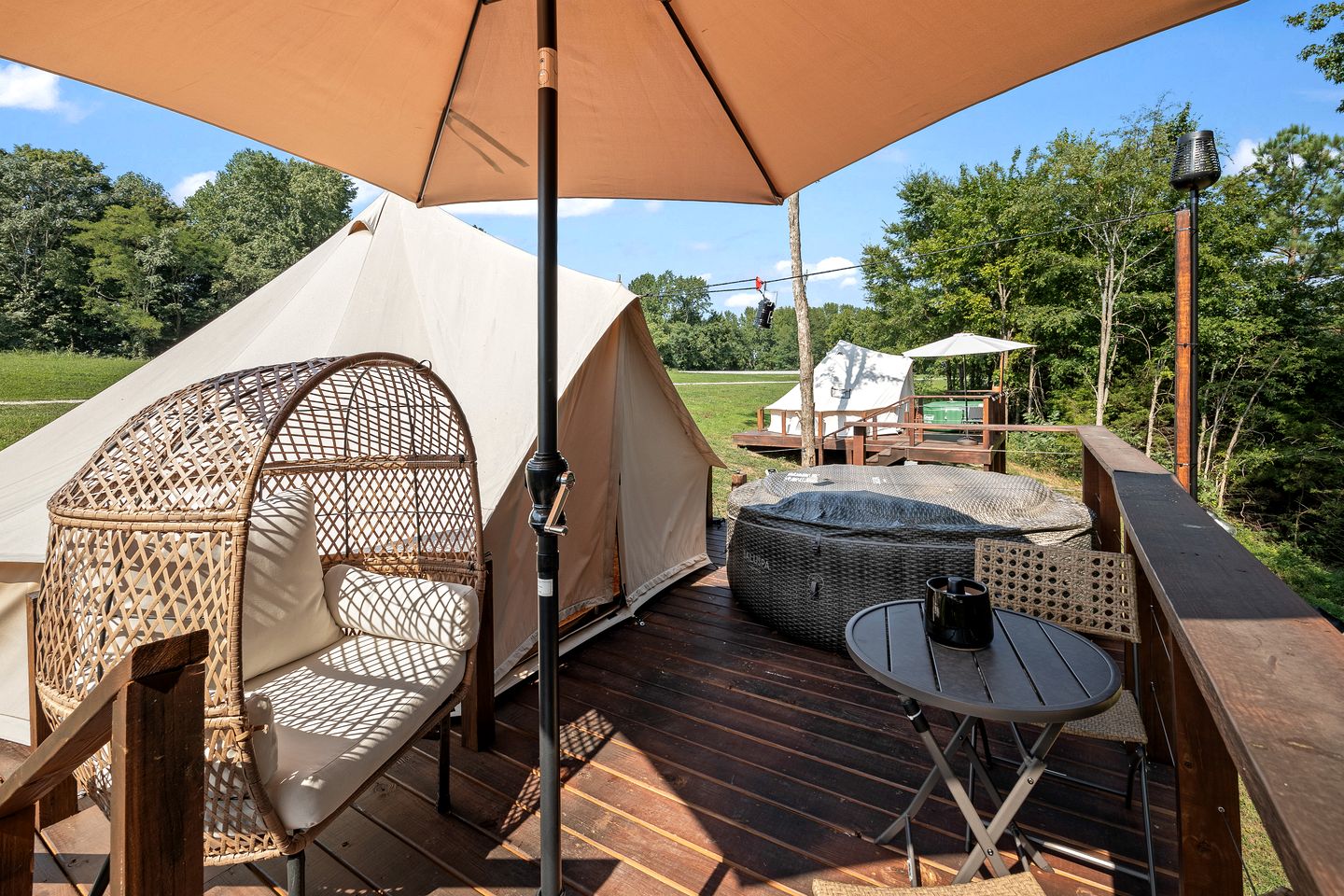Gorgeous Bell Tent for a Romantic Glamping Escape Surrounded by Nature in Silver Point, Tennessee