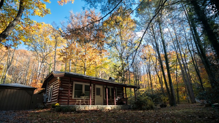 Cozy Rustic Cabin Nestled in the Scenic Reems Creek Valley for a Peaceful Mountain Escape Surrounded by Nature near the Pisgah National Forest in NC
