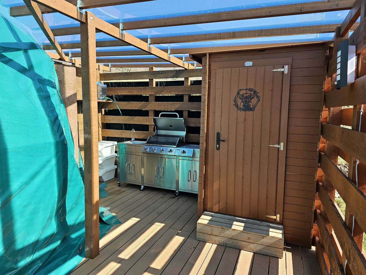 Scottish Glamping Dome with Private Hot Tub in Carron Valley, Perfect for a Countryside Escape from Glasgow