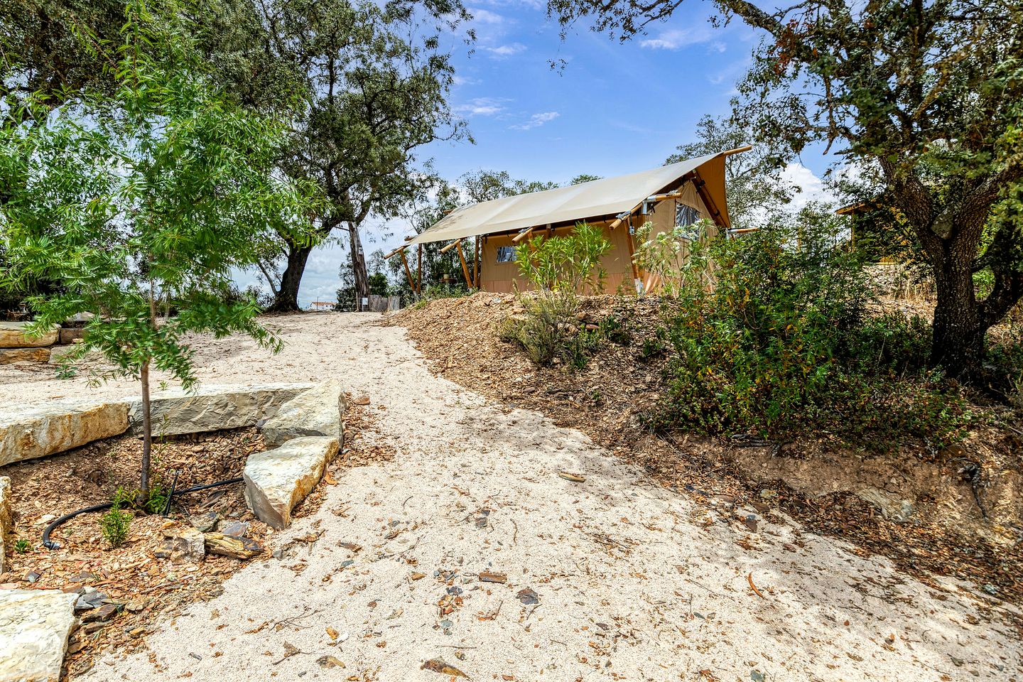 Gorgeous Safari Tent for a Unique Glamping Escape with Beautiful Funcho River Views in the Algarve Countryside, Portugal