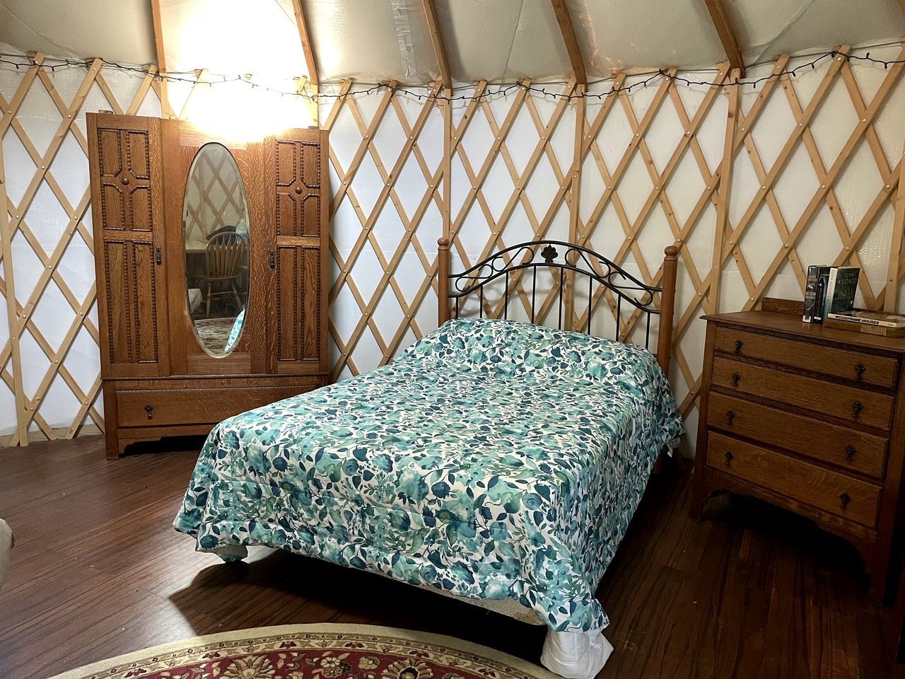 Cozy Yurt on a Hilltop Camping Compground for a Unique Glamping Getaway in North San Juan, California