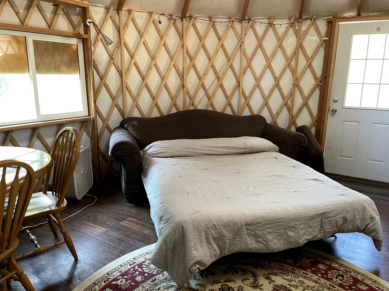 Cozy Yurt on a Hilltop Camping Compground for a Unique Glamping Getaway in North San Juan, California