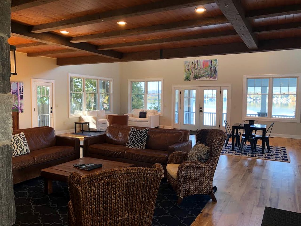 Four-Bedroom Luxury House Rental on Pontoosuc Lake in the Berkshires