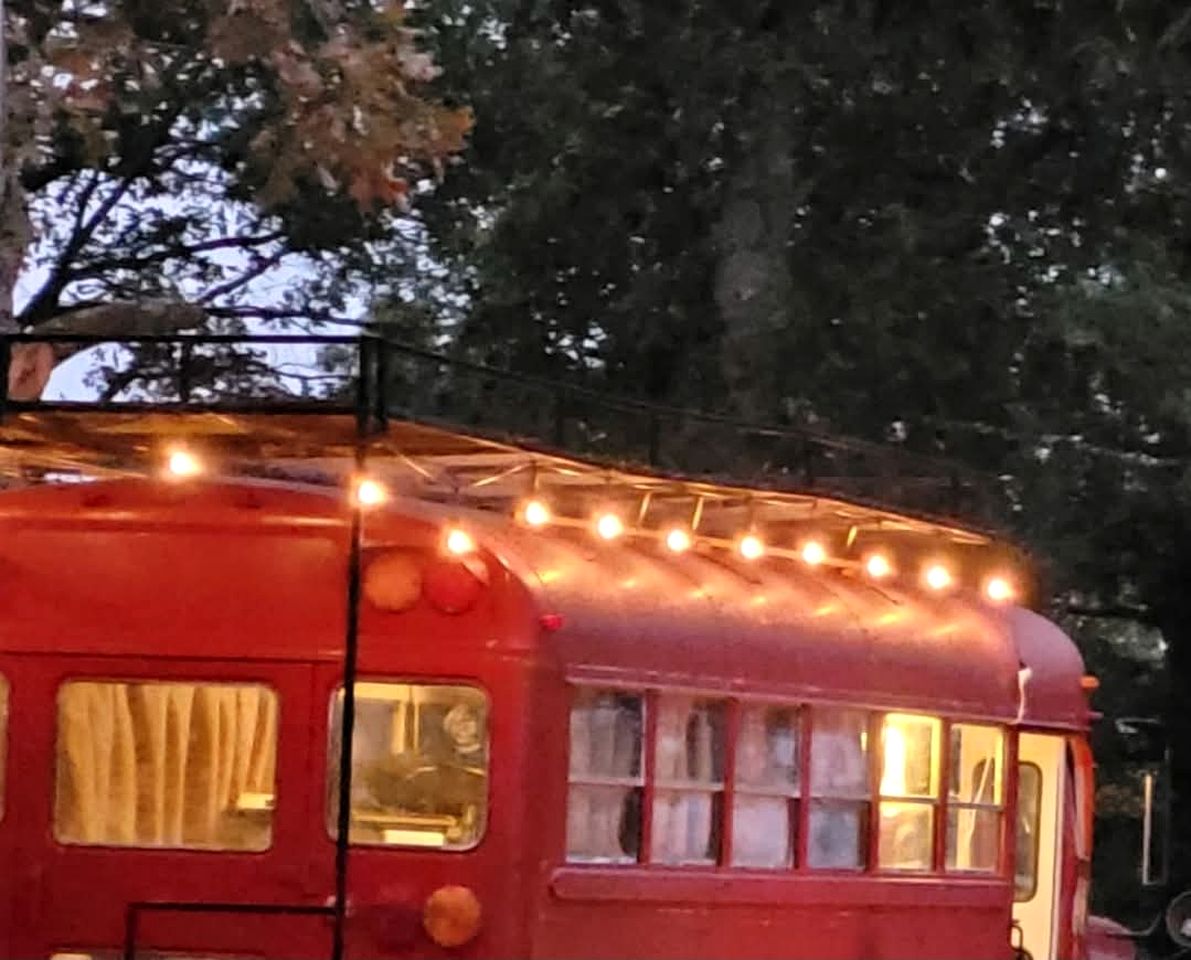 Incredible Converted Bus on a Private Horse Ranch for a Unique Couples Escape in Gainesville, Missouri