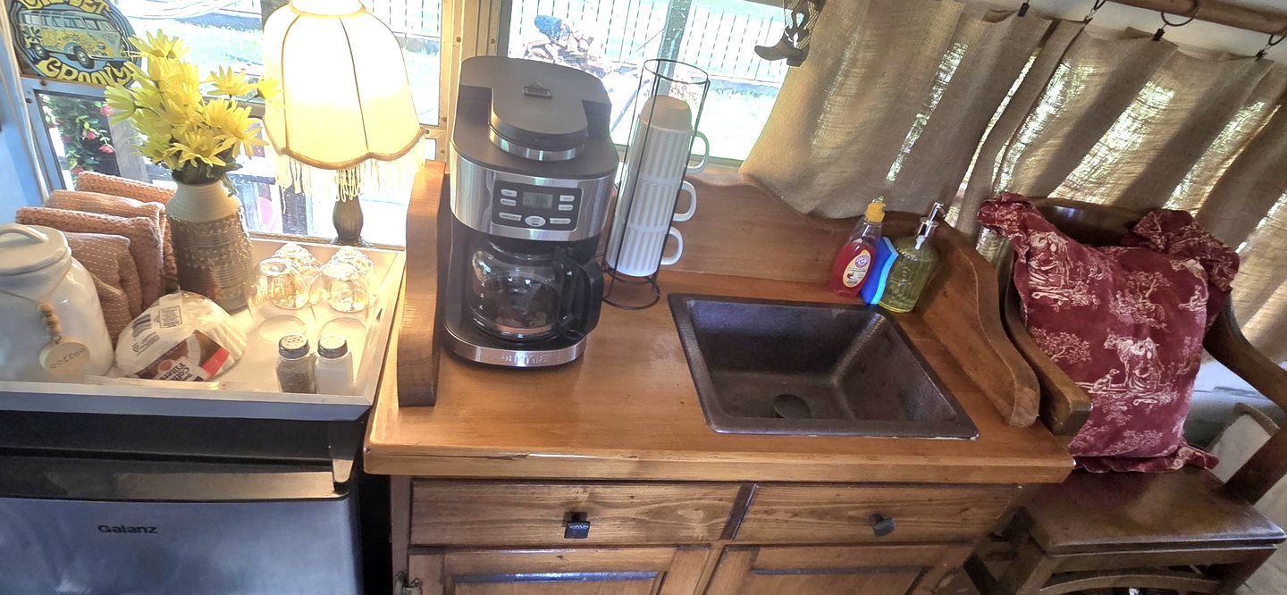 Incredible Converted Bus on a Private Horse Ranch for a Unique Couples Escape in Gainesville, Missouri