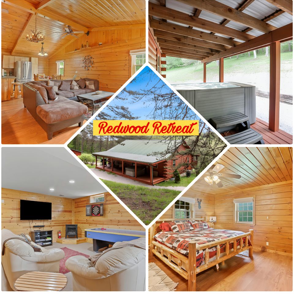 Serene and Secluded Log Cabin with Private Hot Tub in Hocking Hills, Perfect for a Family Glamping Retreat in Southeastern Ohio