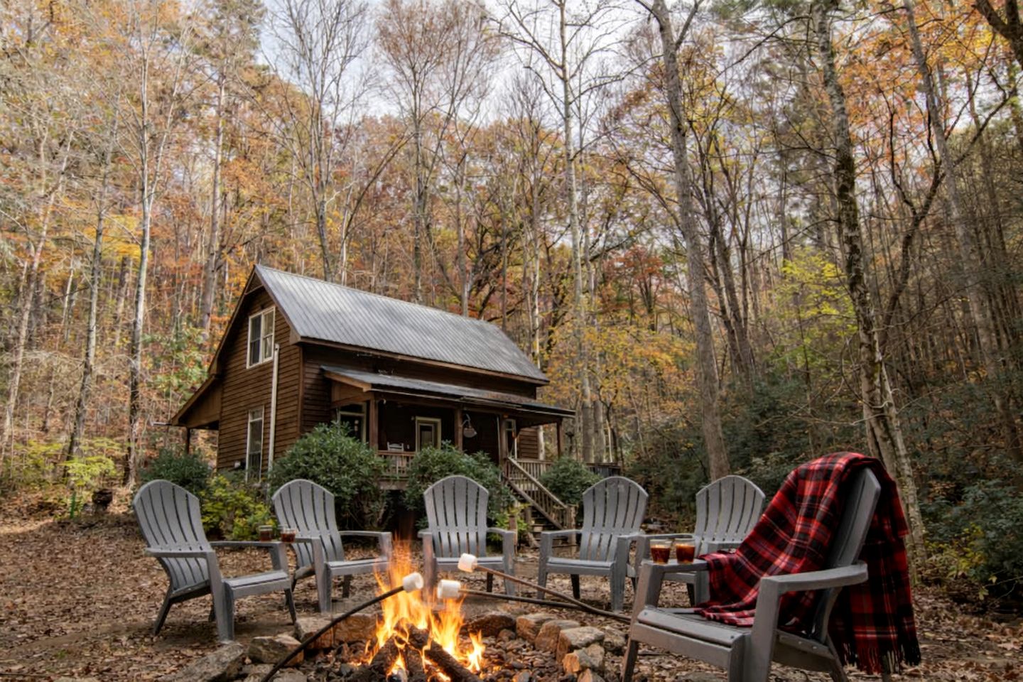 Secluded Cabin on Suches Creek and in the National Forest for a Relaxing Georgia Getaway