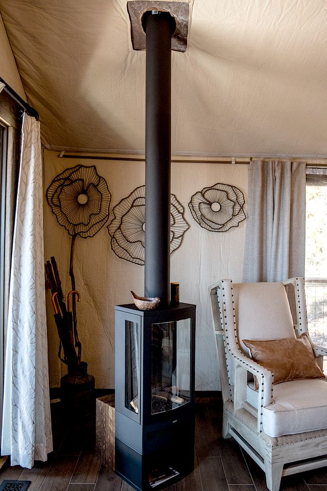 Luxurious Safari Tent with Breathtaking Mountain Views for an Unforgettable Glamping Experience near Waynesville, North Carolina