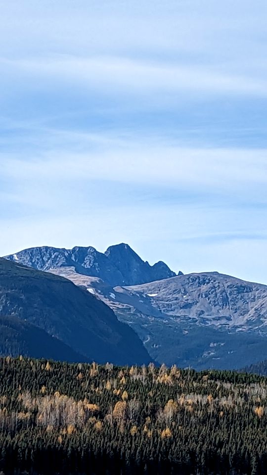 Rustic Cabin with Breathtaking Mountain Views from the Private Deck near Chapman Lake, British Columbia