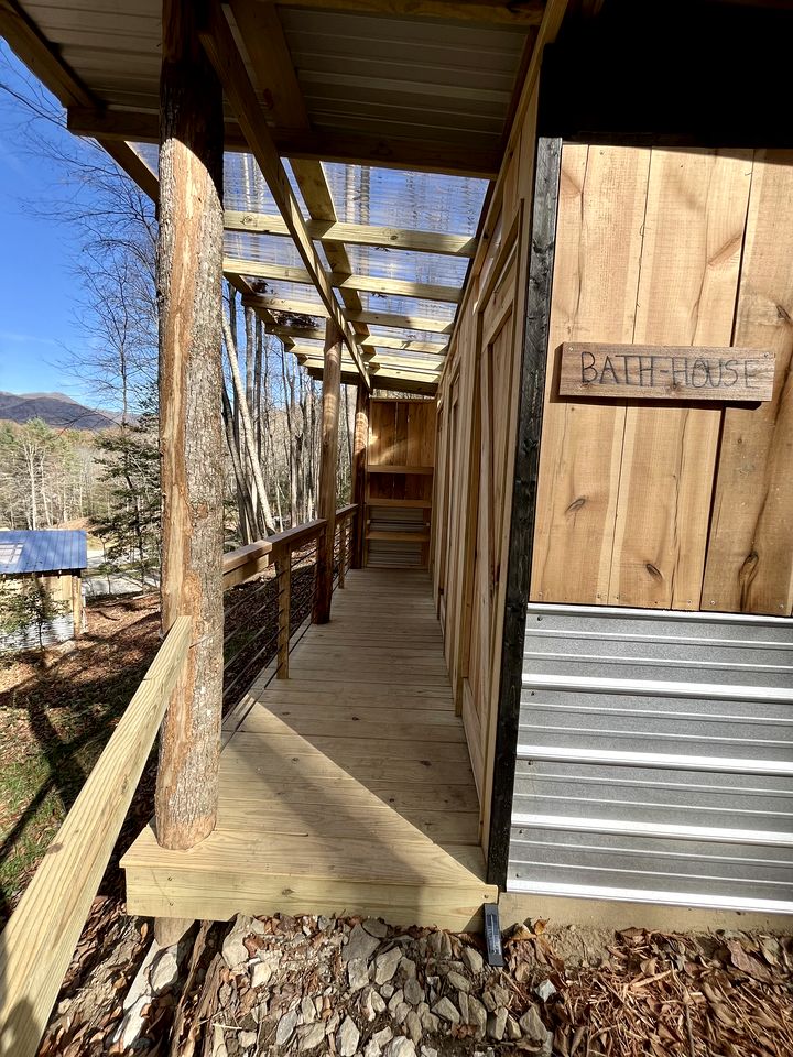 Luxurious Safari Tent by the Great Smoky Mountains National Park for an Amazing Glamping Experience near Bryson City, North Carolina