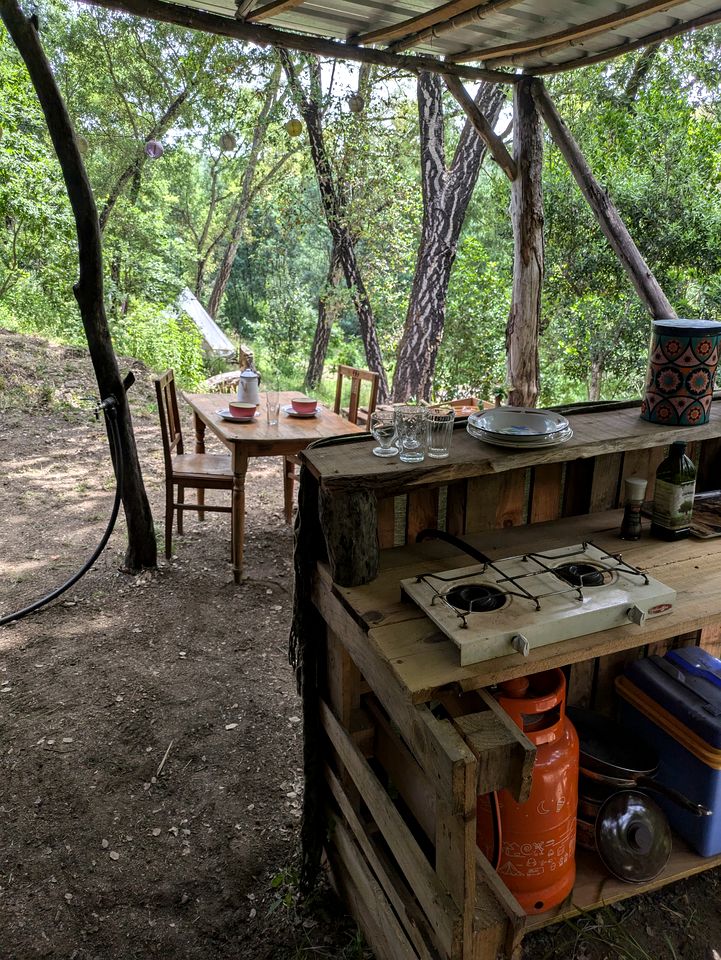 Secluded Bell Tent Surrounded by Nature for a Peaceful Romantic Escape in Coimbra District, Portugal
