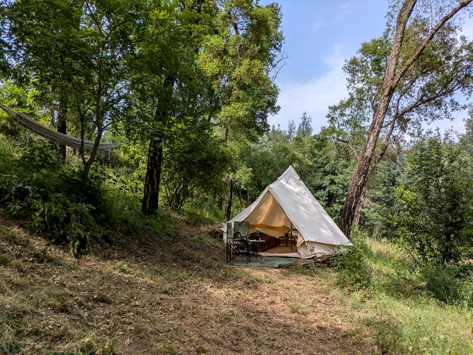 Secluded Bell Tent Surrounded by Nature for a Peaceful Romantic Escape in Coimbra District, Portugal