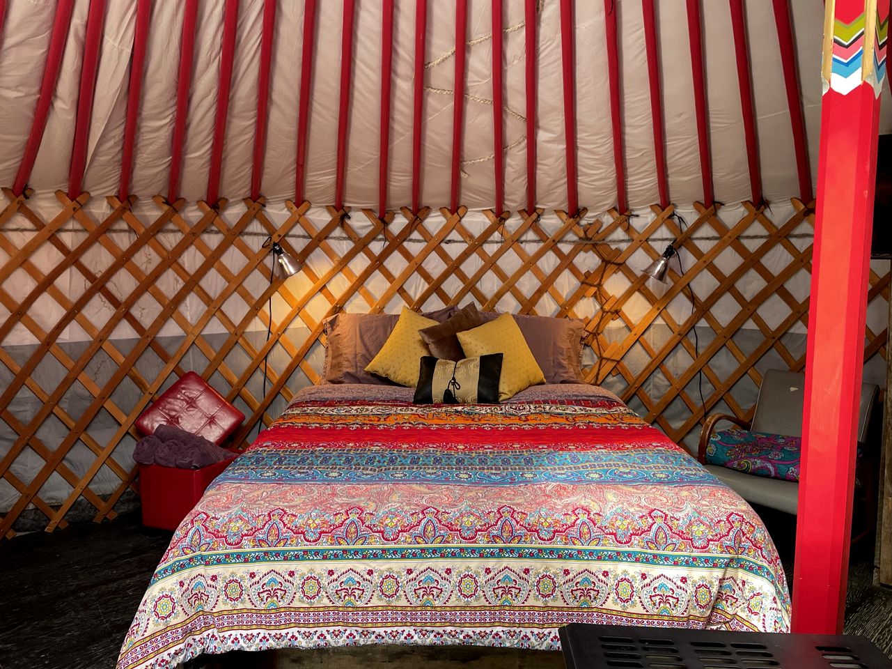 Amazing Traditional Mongolian Yurt on Seagull Lake for a Romantic Getaway in Ontario