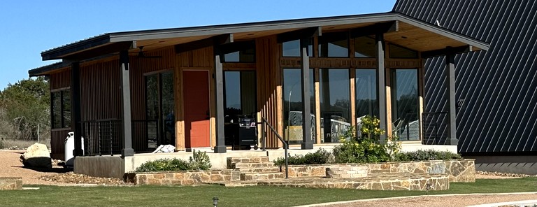 Charming Rancho-Style Cabin with Hot Tub & Sunset Views near Gruene in New Braunfels, Texas