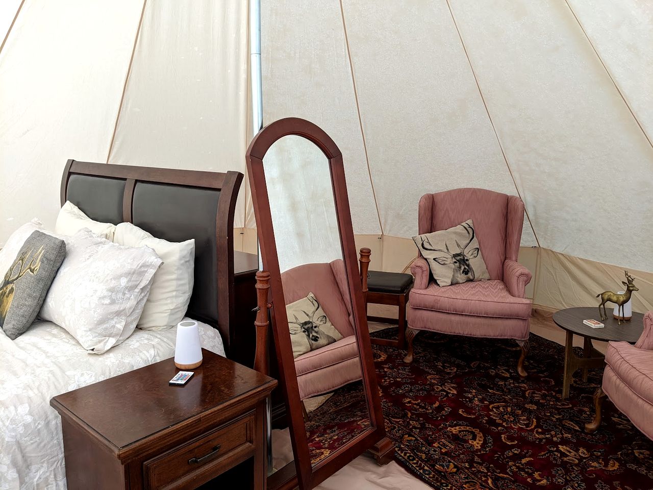 Beautiful Pet-Friendly Bell Tent for a Peaceful Off-Grid Getaway in Westlock County, Alberta