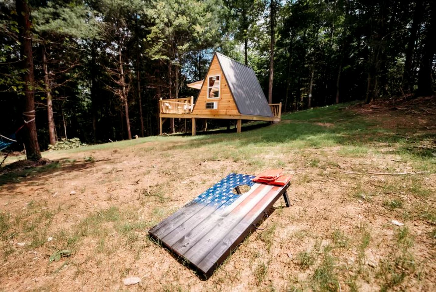 Cozy Modern A-Frame with Private Access Trail to Black Creek in Robbins, Tennessee