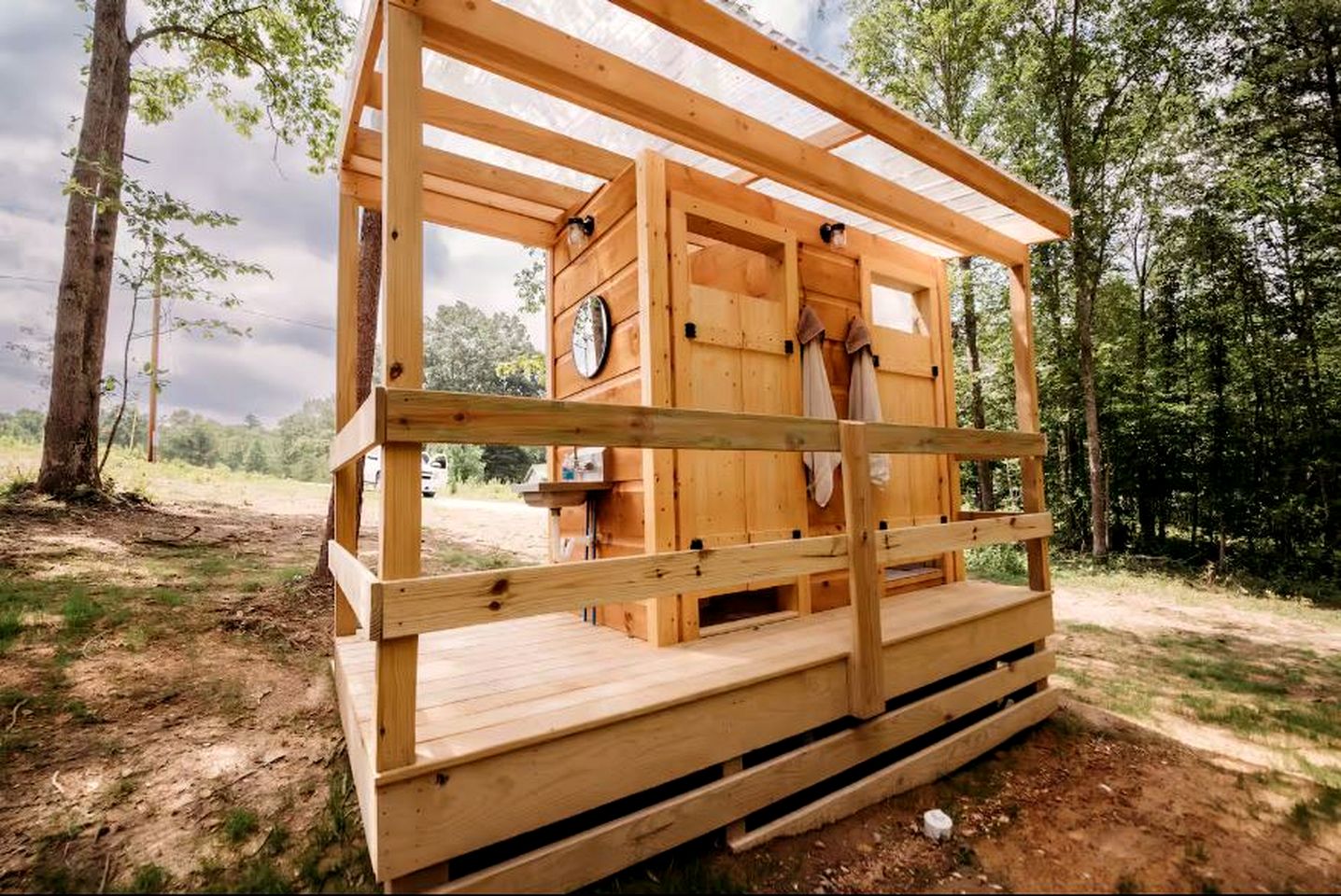Cozy Modern A-Frame with Private Access Trail to Black Creek in Robbins, Tennessee