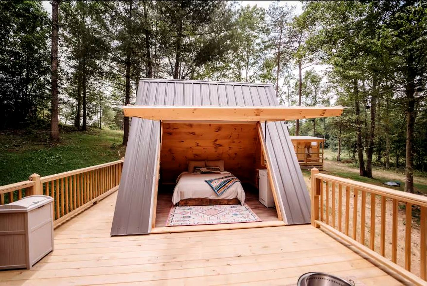 Cozy Modern A-Frame with Private Access Trail to Black Creek in Robbins, Tennessee