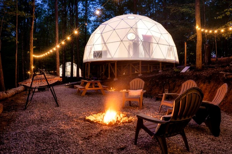 Luxurious Dome Surrounded by Nature for a Unique Romantic Escape near Brimstone and Big South Fork in Tennessee