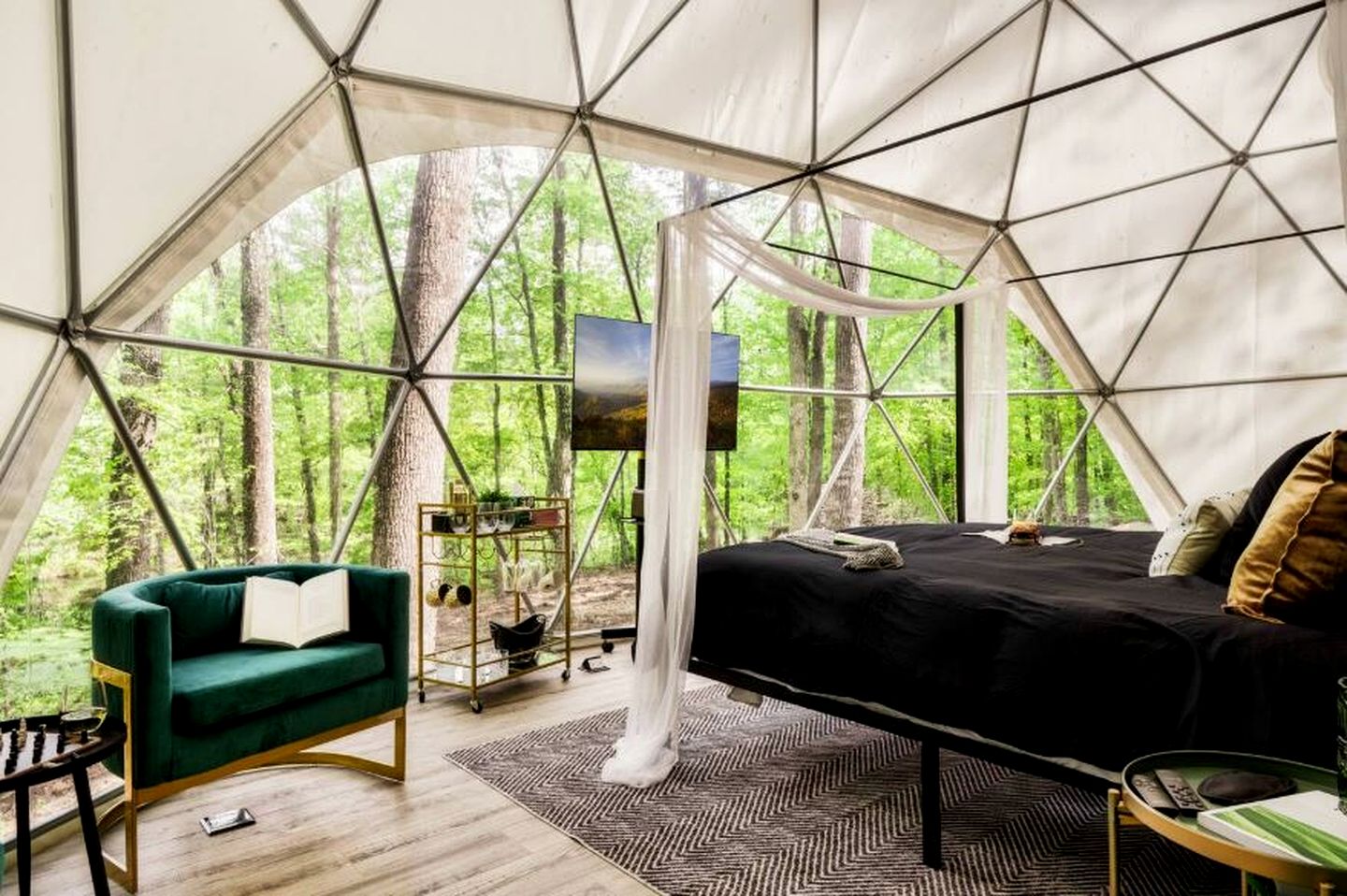 Cozy Dome Nestled in the Trees for an Unforgettable Couples Glamping Getaway in Scott County, Tennessee