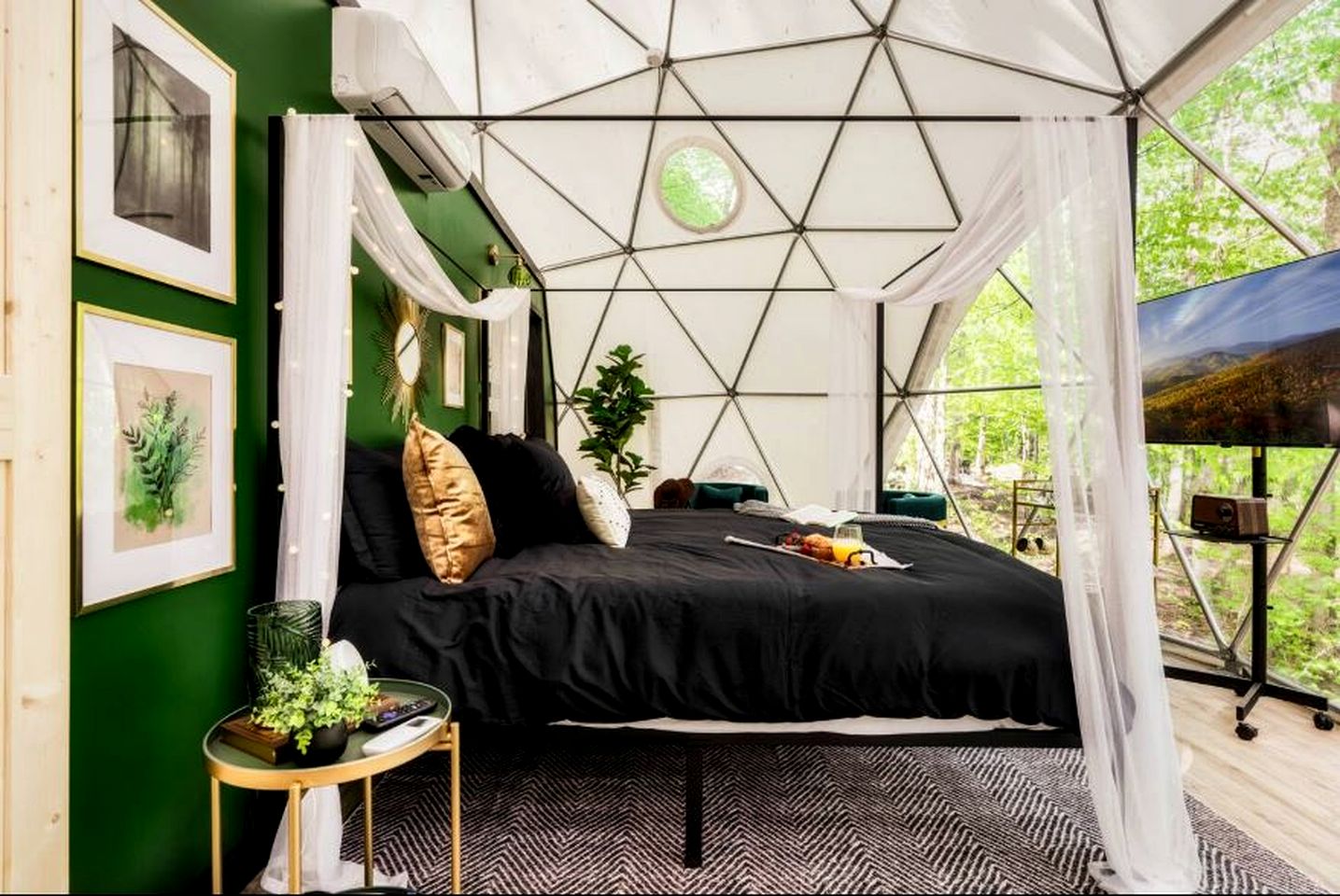 Cozy Dome Nestled in the Trees for an Unforgettable Couples Glamping Getaway in Scott County, Tennessee