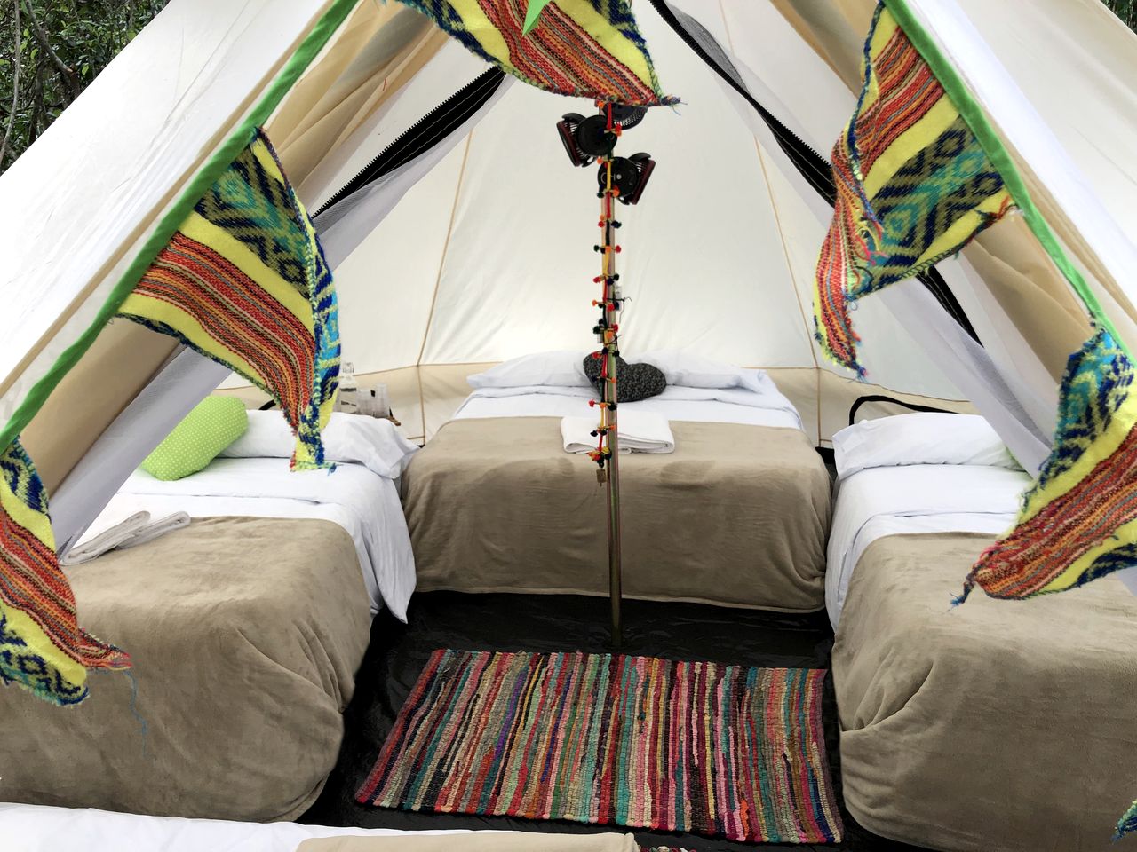 Cozy Bell Tent for a Unique Family Glamping Getaway Surrounded by Nature in Quintana Roo, Mexico