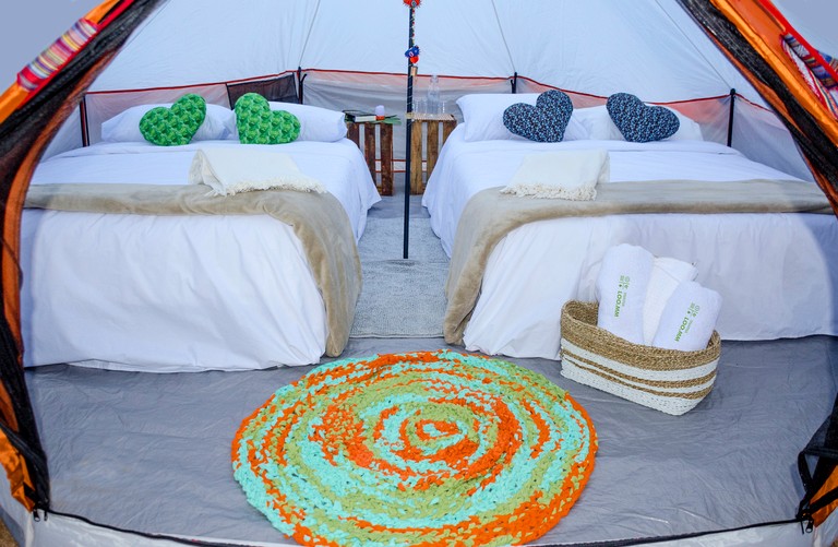 Yurts (Mexico, Puerto Morelos, Quintana Roo)