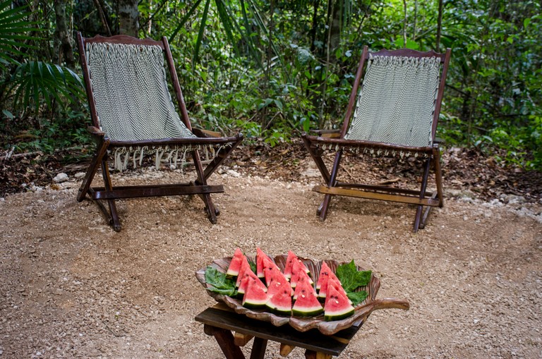 Yurts (Mexico, Puerto Morelos, Quintana Roo)