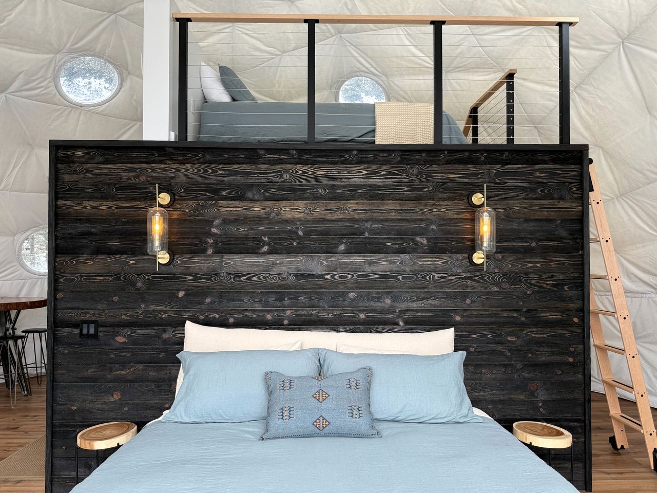 Luxury Treetop Glamping Dome with Private Hot Tub near Crane Lake, Minnesota