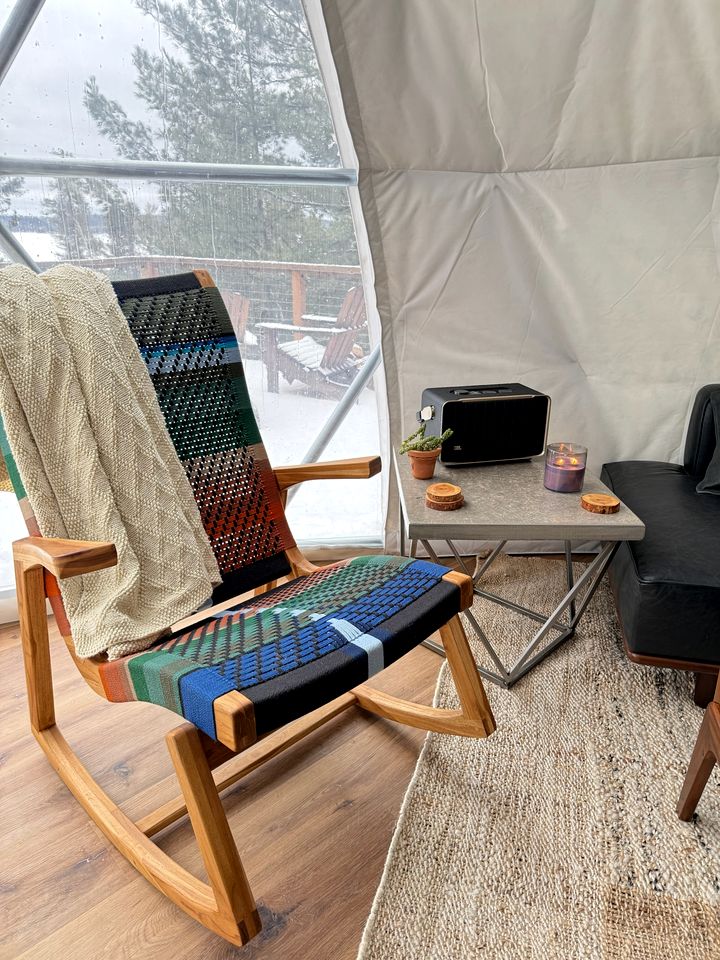 Luxury Treetop Glamping Dome with Private Hot Tub near Crane Lake, Minnesota