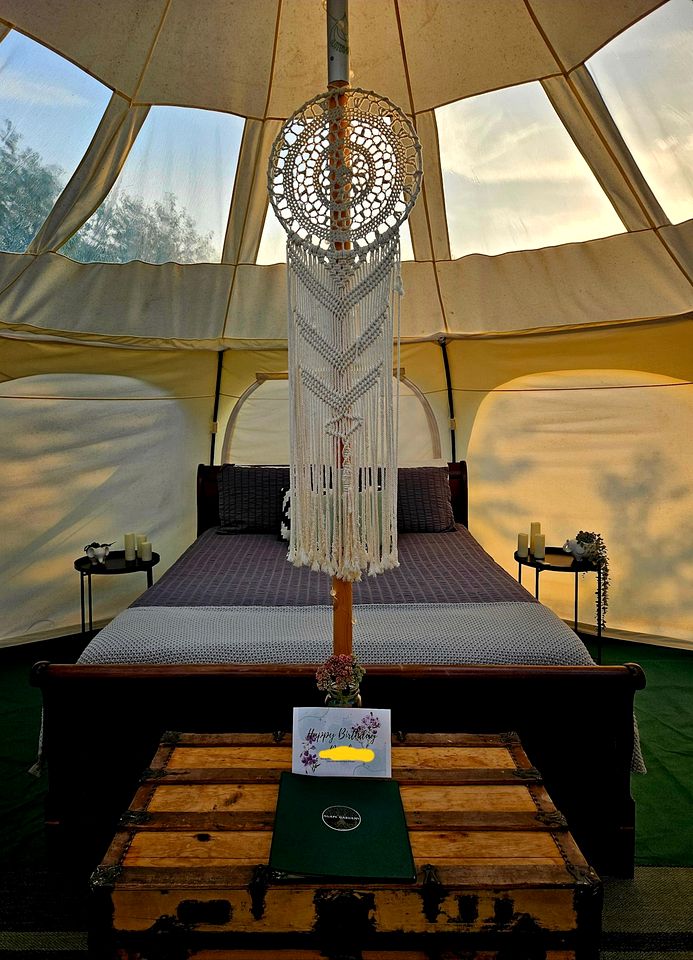 Gorgeous Bell Tent on a Beautiful Sanctuary for a Relaxing Glamping Experience in Luskville, Quebec