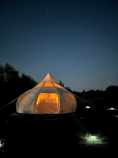 Gorgeous Bell Tent on a Beautiful Sanctuary for a Relaxing Glamping Experience in Luskville, Quebec
