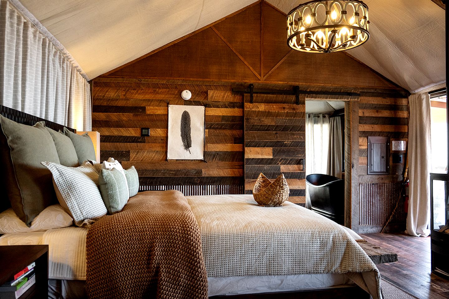 Incredible Safari Tent Nestled in the Heart of the Great Smoky Mountains for a Unique Glamping Getaway in North Carolina