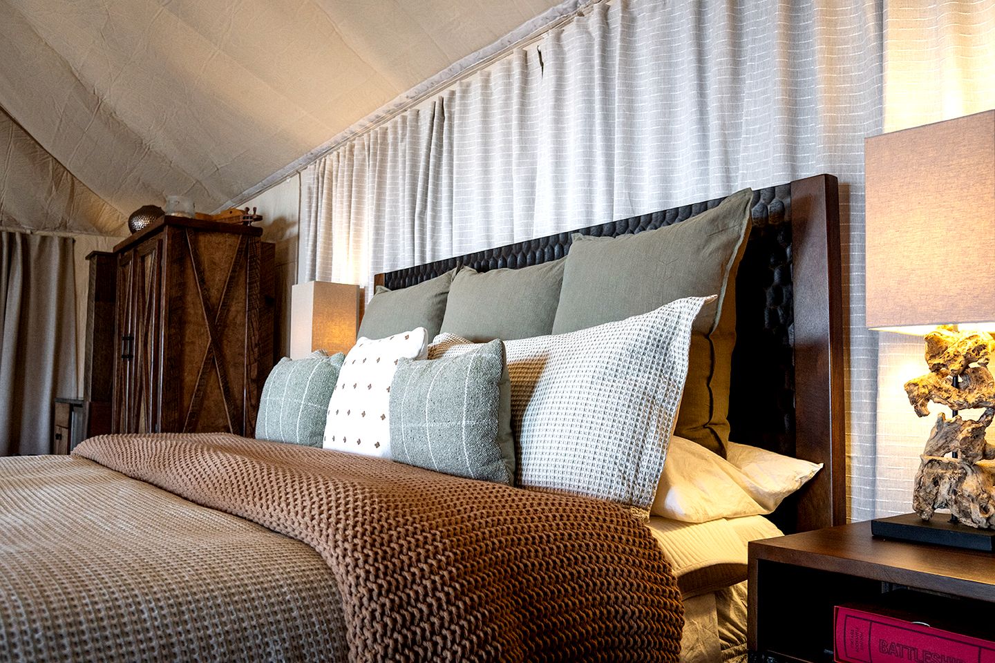 Incredible Safari Tent Nestled in the Heart of the Great Smoky Mountains for a Unique Glamping Getaway in North Carolina