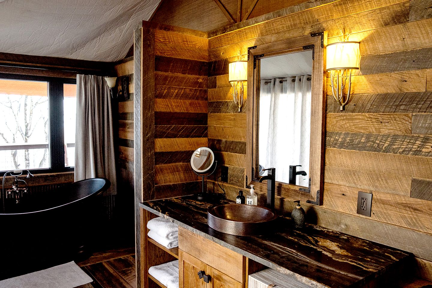 Incredible Safari Tent Nestled in the Heart of the Great Smoky Mountains for a Unique Glamping Getaway in North Carolina