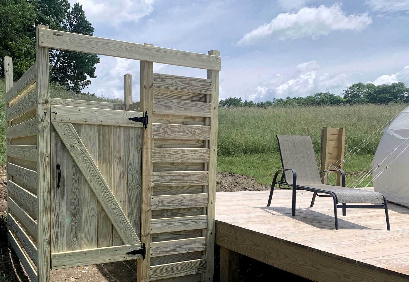 Blissful Bell Tent Oasis near Pymatuning Lake in Pennsylvania