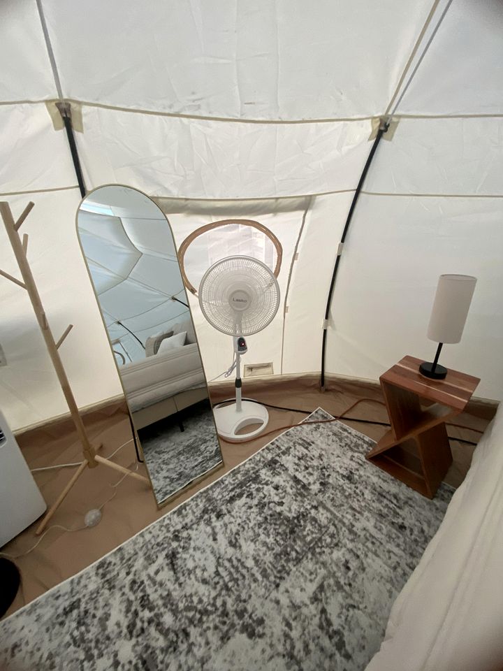 Blissful Bell Tent Oasis near Pymatuning Lake in Pennsylvania