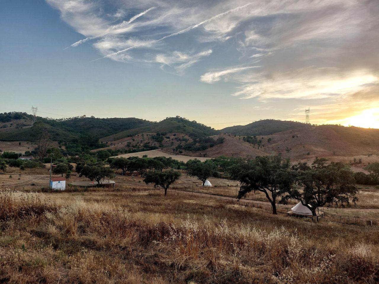 Peaceful Bell Tent on a Serene Farm for a Relaxing Escape in Nature in Beja District, Portugal