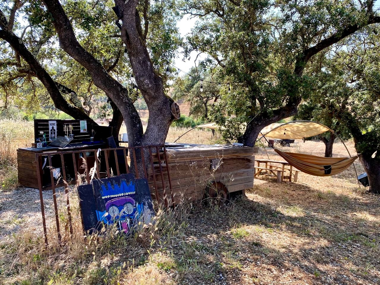 Peaceful Bell Tent on a Serene Farm for a Relaxing Escape in Nature in Beja District, Portugal