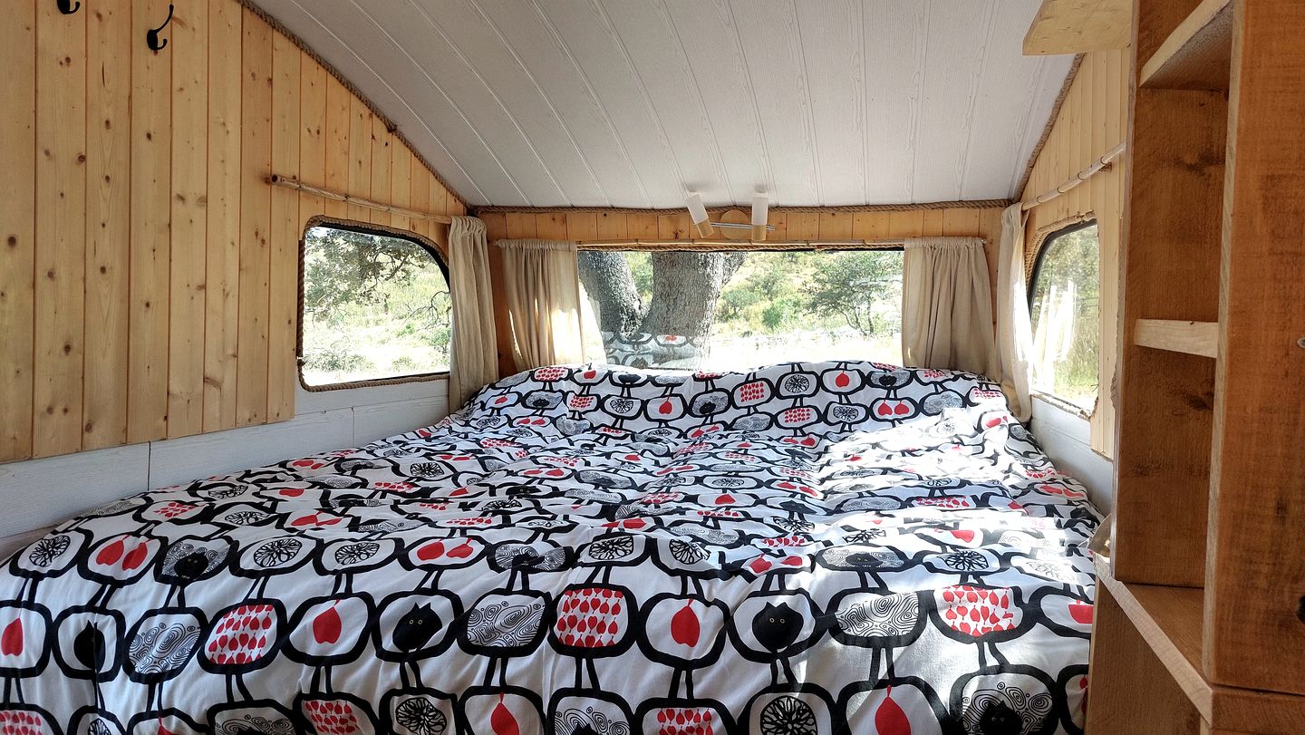 Cozy Caravan Surrounded by Forest and Rolling Valleys for a Unique Romantic Getaway in Beja District, Portugal