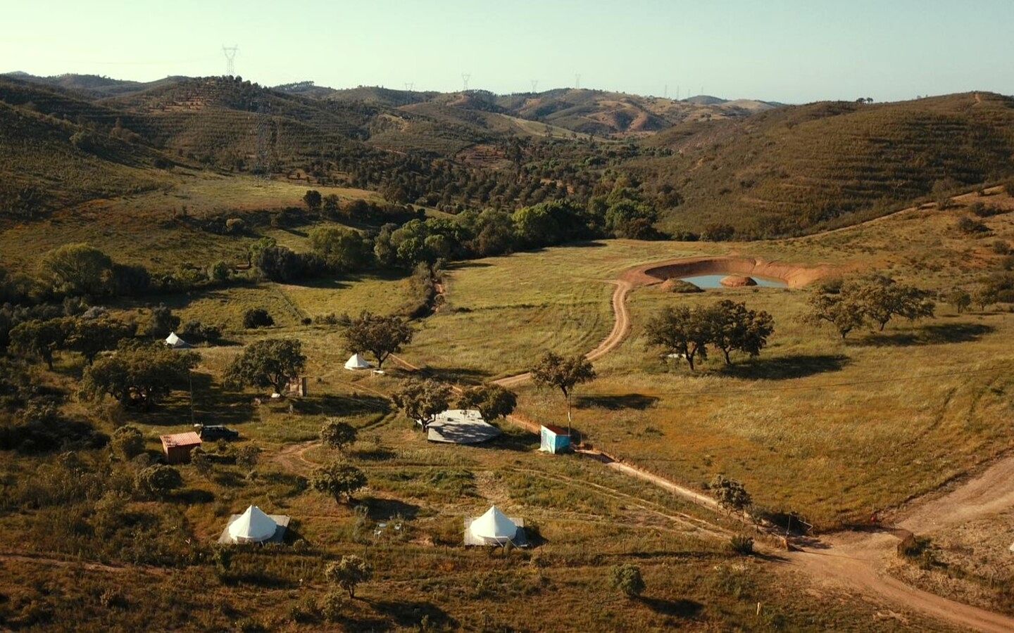 Cozy Caravan Surrounded by Forest and Rolling Valleys for a Unique Romantic Getaway in Beja District, Portugal