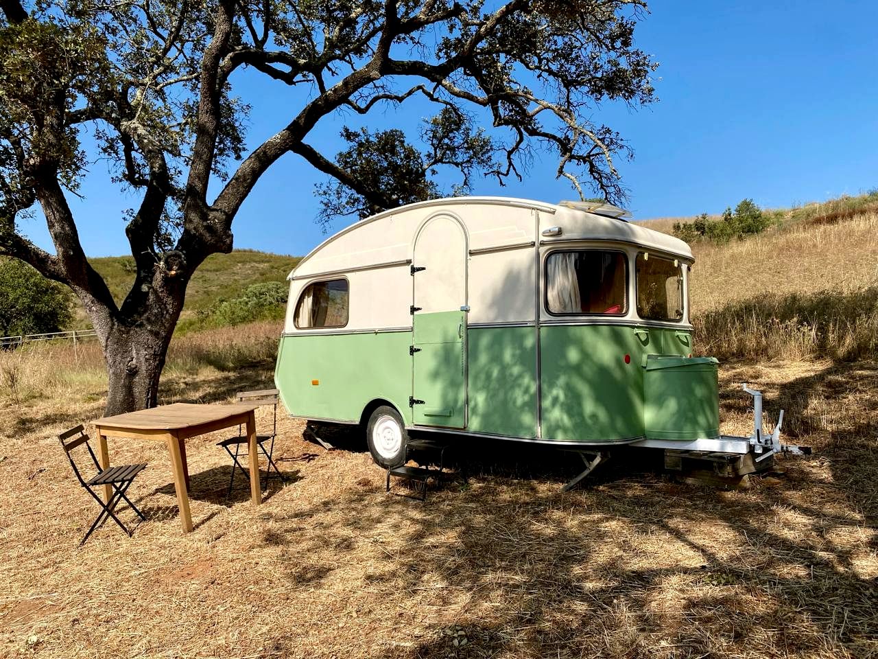 Cozy Caravan Surrounded by Forest and Rolling Valleys for a Unique Romantic Getaway in Beja District, Portugal