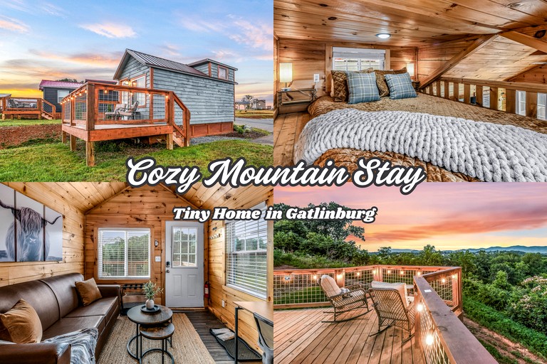 Romantic Tiny House in Sevierville for a Memorable Escape near the Great Smoky Mountains in Tennessee