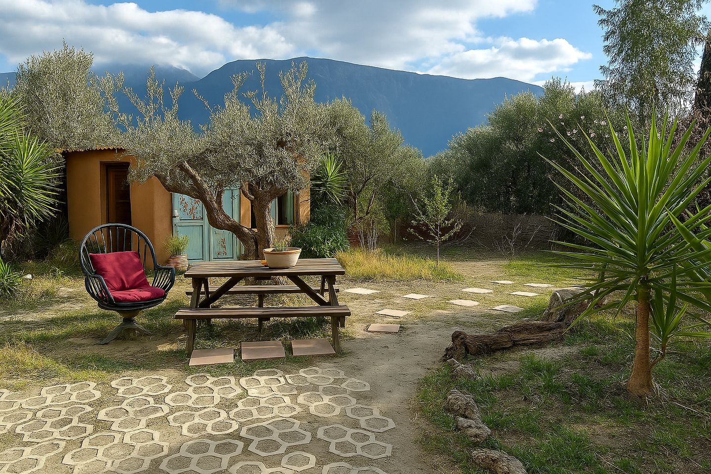 Unique Hand-Built Studio Cottage Nestled in the Natural Beauty of the Alpujarras in Andalusia, Spain