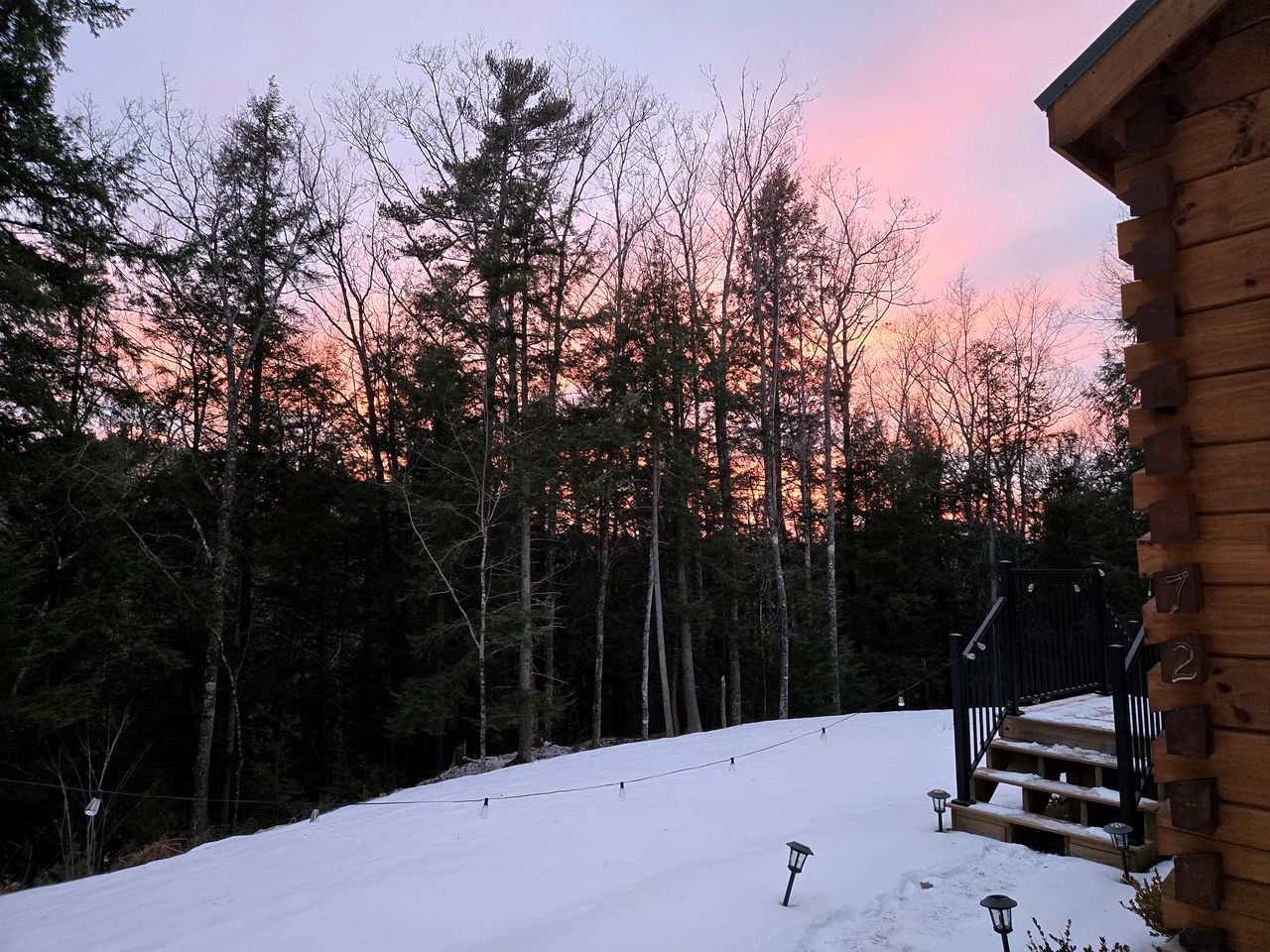 Incredible Modern Tiny Log Cabin near the Ammonoosuc River for a Romantic Getaway in New Hampshire
