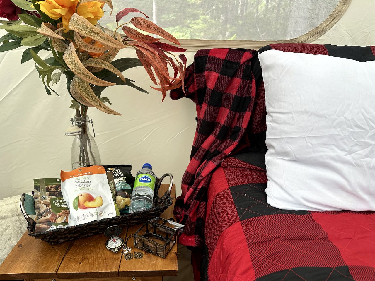 Beautiful Safari Tent with Incredible Views for a Romantic Glamping Getaway near Milford, Nova Scotia