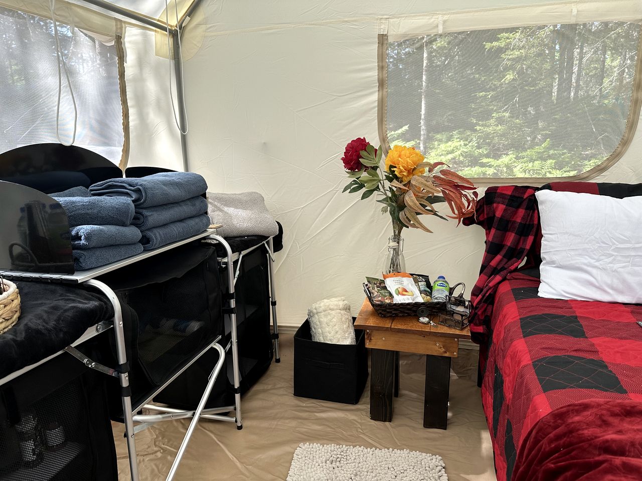 Beautiful Safari Tent with Incredible Views for a Romantic Glamping Getaway near Milford, Nova Scotia