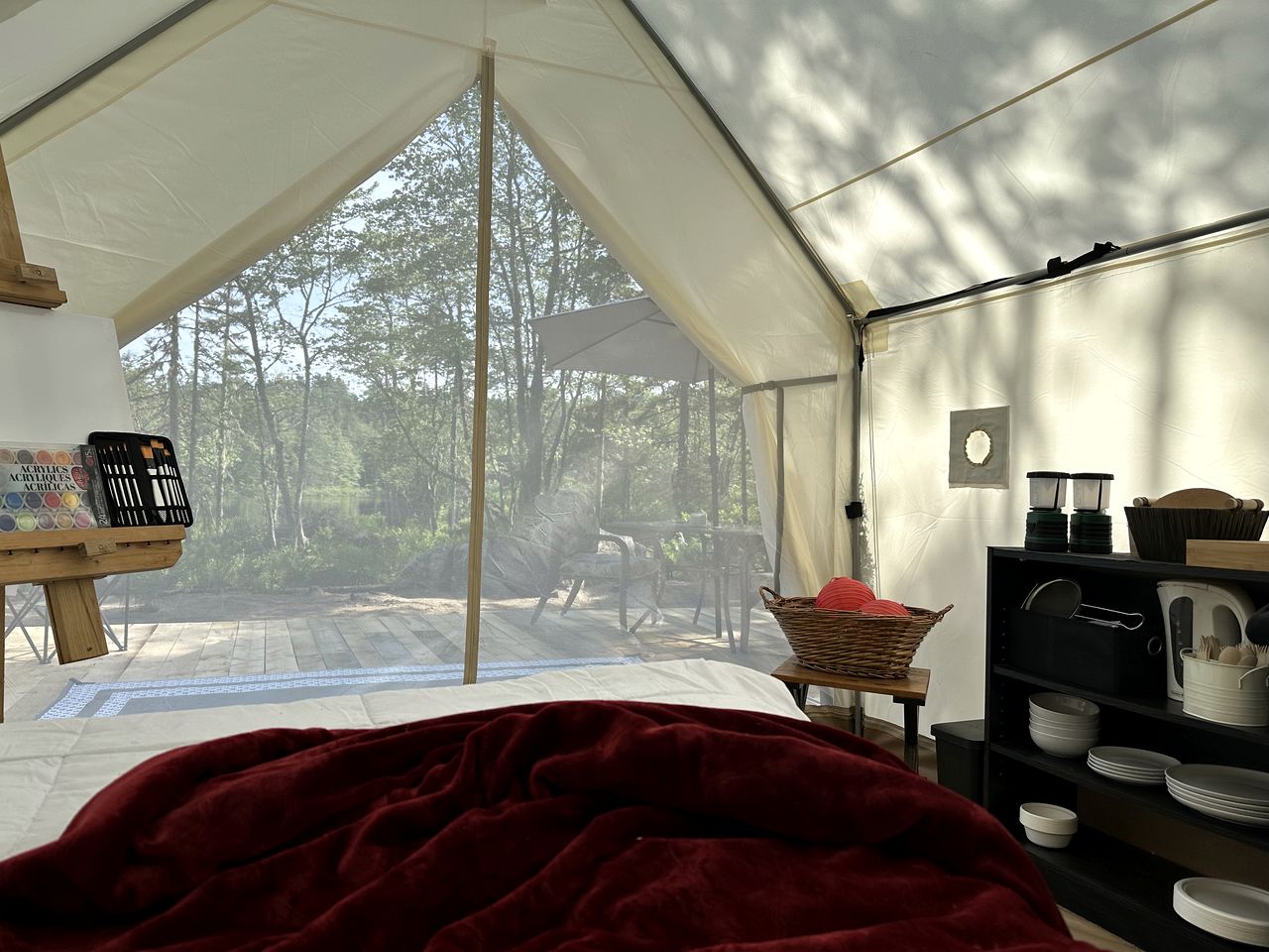 Beautiful Safari Tent with Incredible Views for a Romantic Glamping Getaway near Milford, Nova Scotia