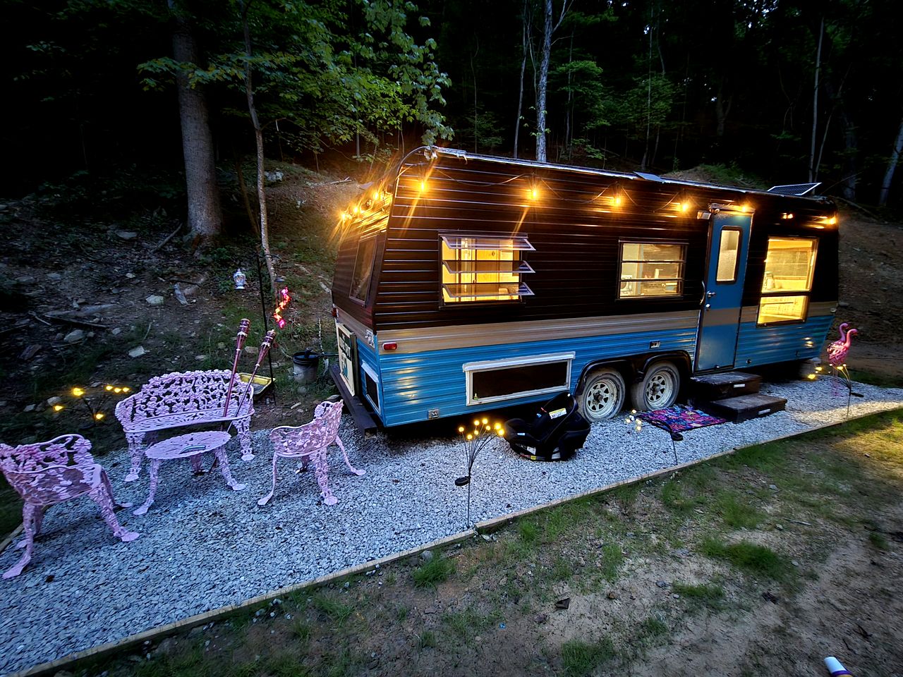 Cute Off-Grid Camper on an Exotic-Animal Farm for a Unique Getaway near Charleston, West Virginia