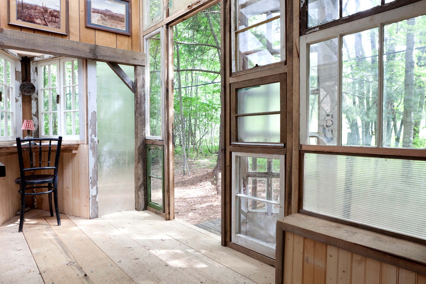 Unique Tiny House Built from Recycled Materials for a One-of-a-Kind Glamping Getaway in Woodridge, New York
